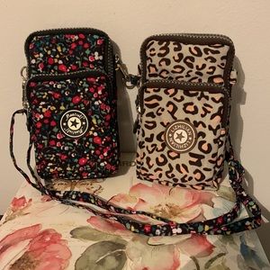 Mini flower and cheetah crossbody bag lot